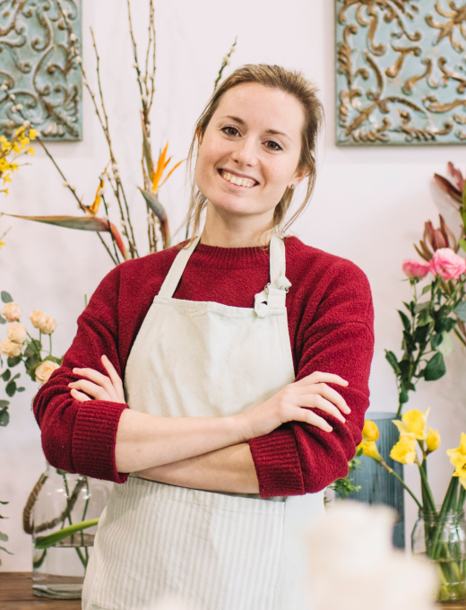 Confident Florist Smiling Camera 3